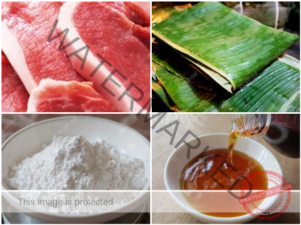 Nguyên liệu làm giò lụa tại nhà
